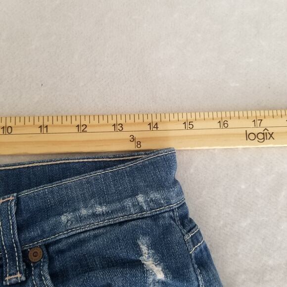7 For All Mankind Rolled Cuff Denim Shorts, Size 26W - Picture 11 of 12